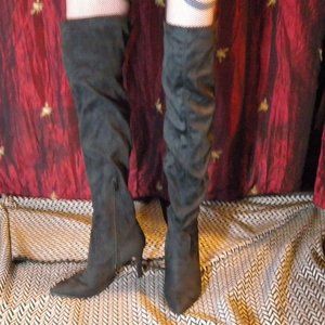 Lucita black Above-the-Knee boots, size 9